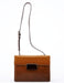 Prada Brown Spazzolato Buckle Shoulder Bag