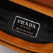 Prada Brown Spazzolato Buckle Shoulder Bag