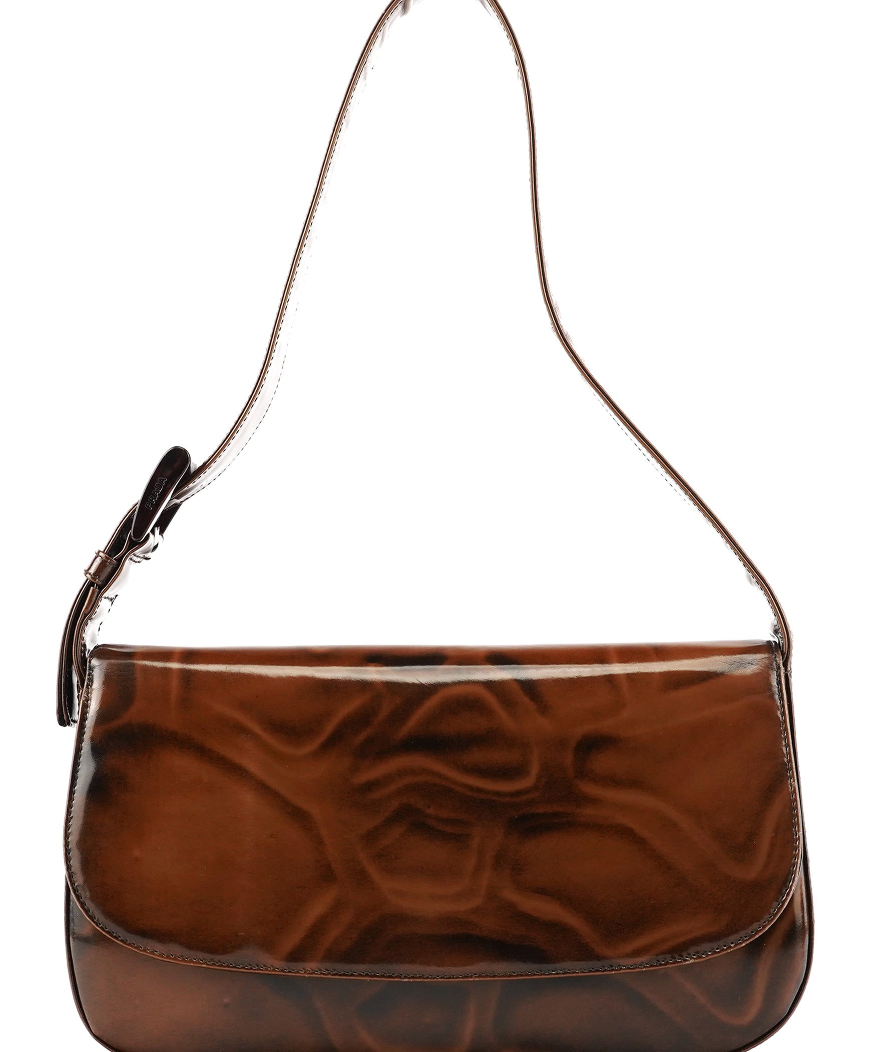 Prada Brown Spazzolato Girafo Shoulder Bag