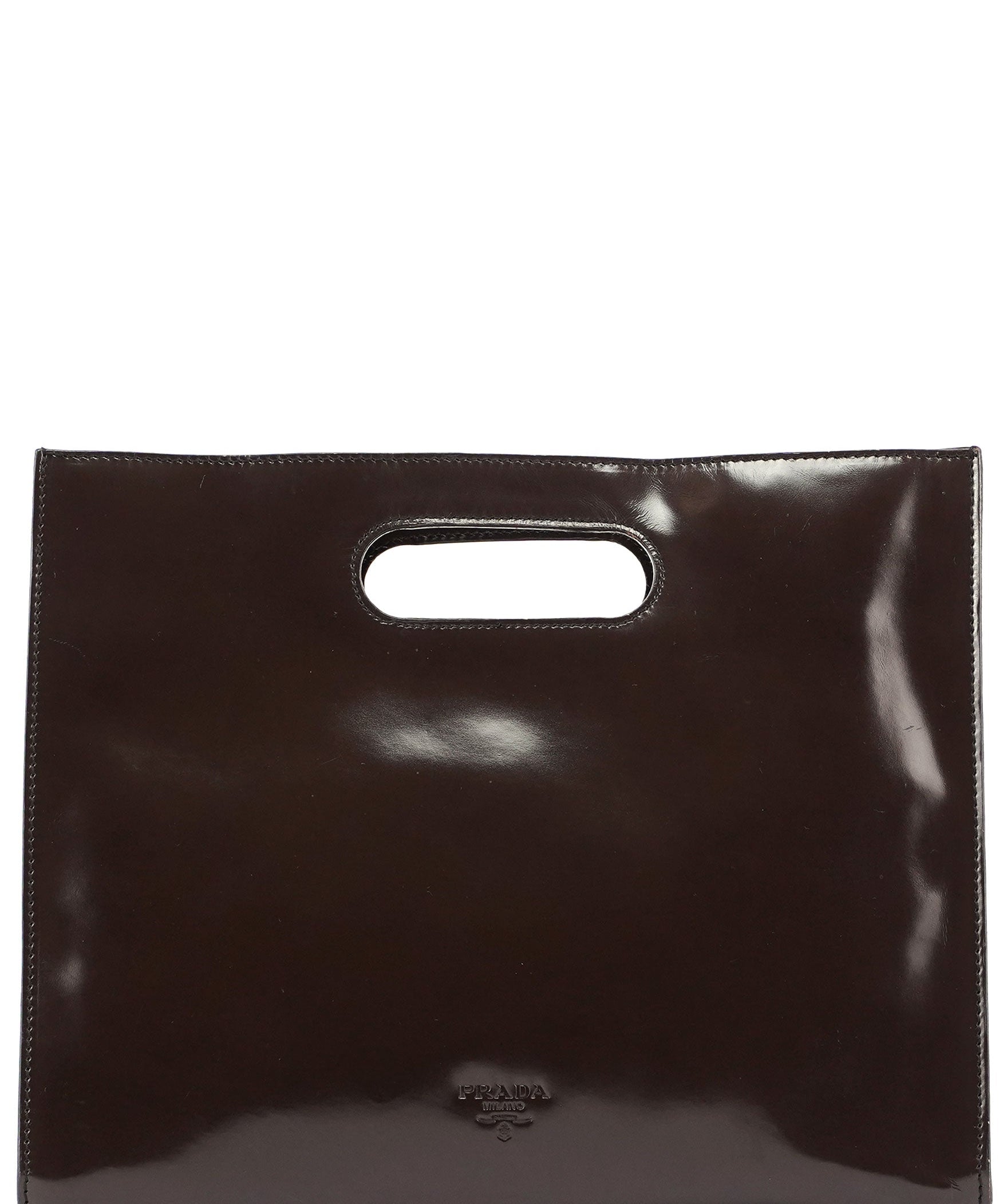 Prada Brown Spazzolato Handbag