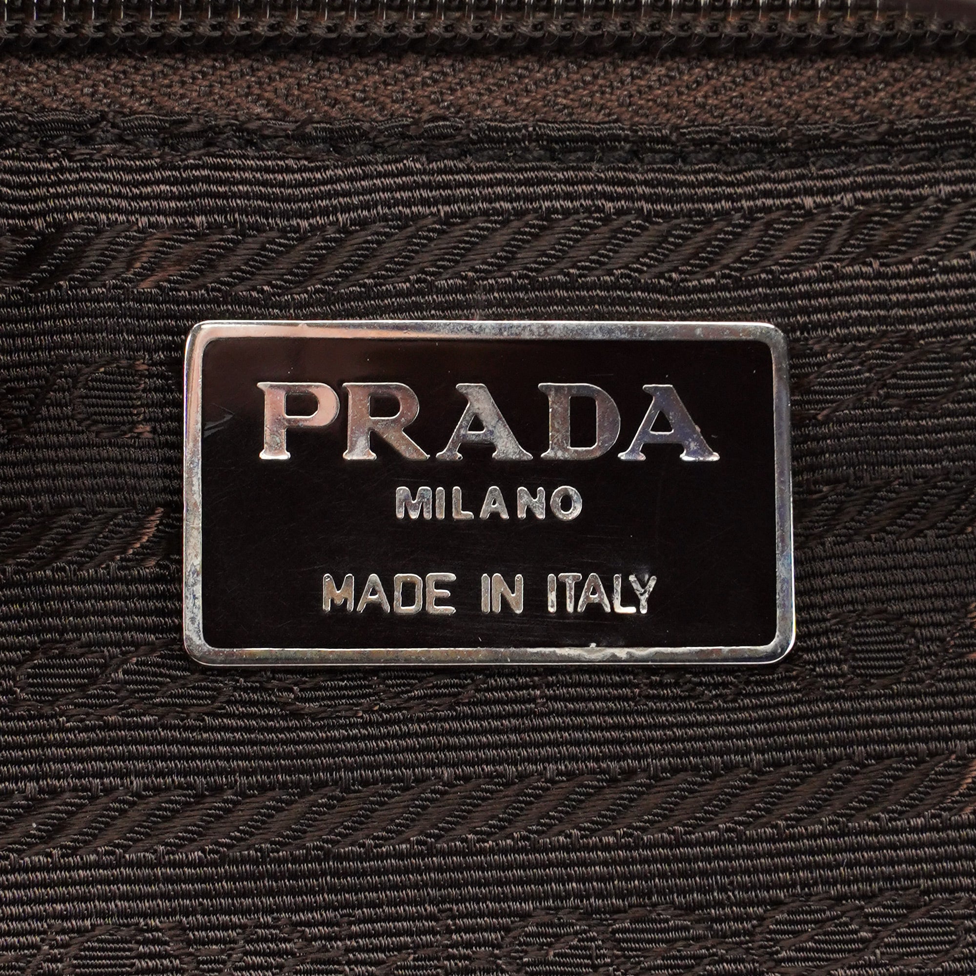 Prada Brown Spazzolato Handbag