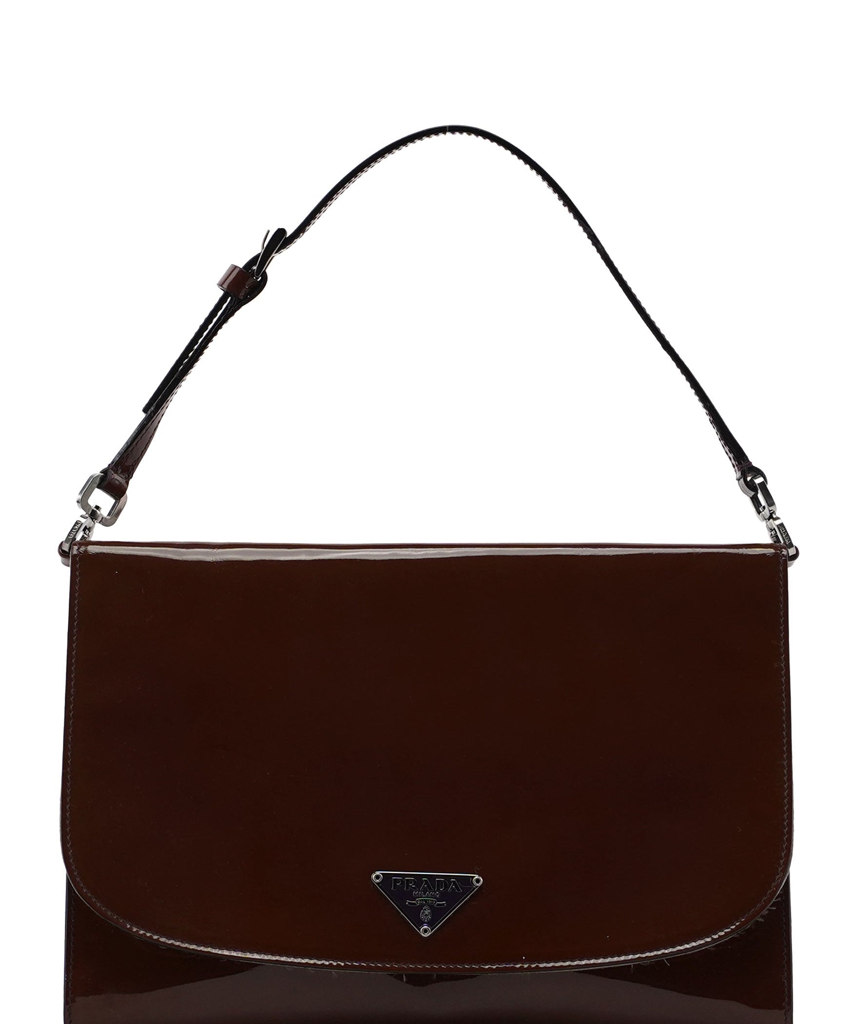 Prada Brown Spazzolato Mini Hobo Shoulder Bag