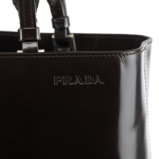 Prada Brown Spazzolato Tote Bag