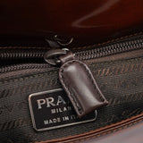 Prada Brown Stampa Giraffa Shoulder Bag