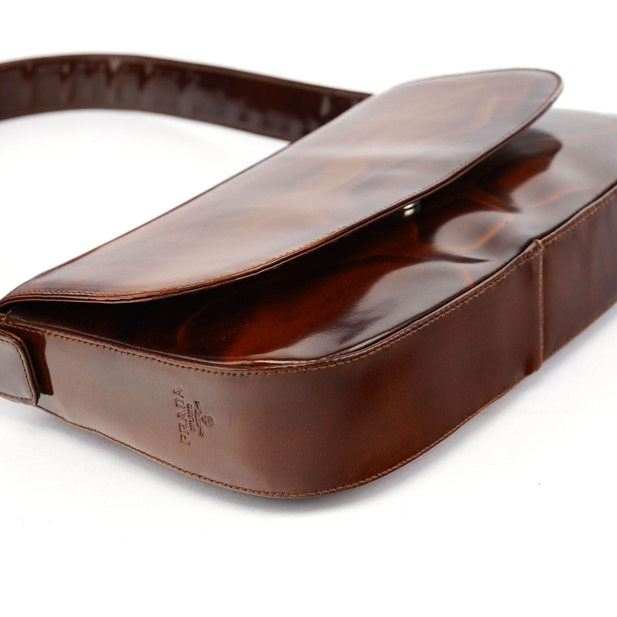 Prada Brown Stampa Giraffa Shoulder Bag