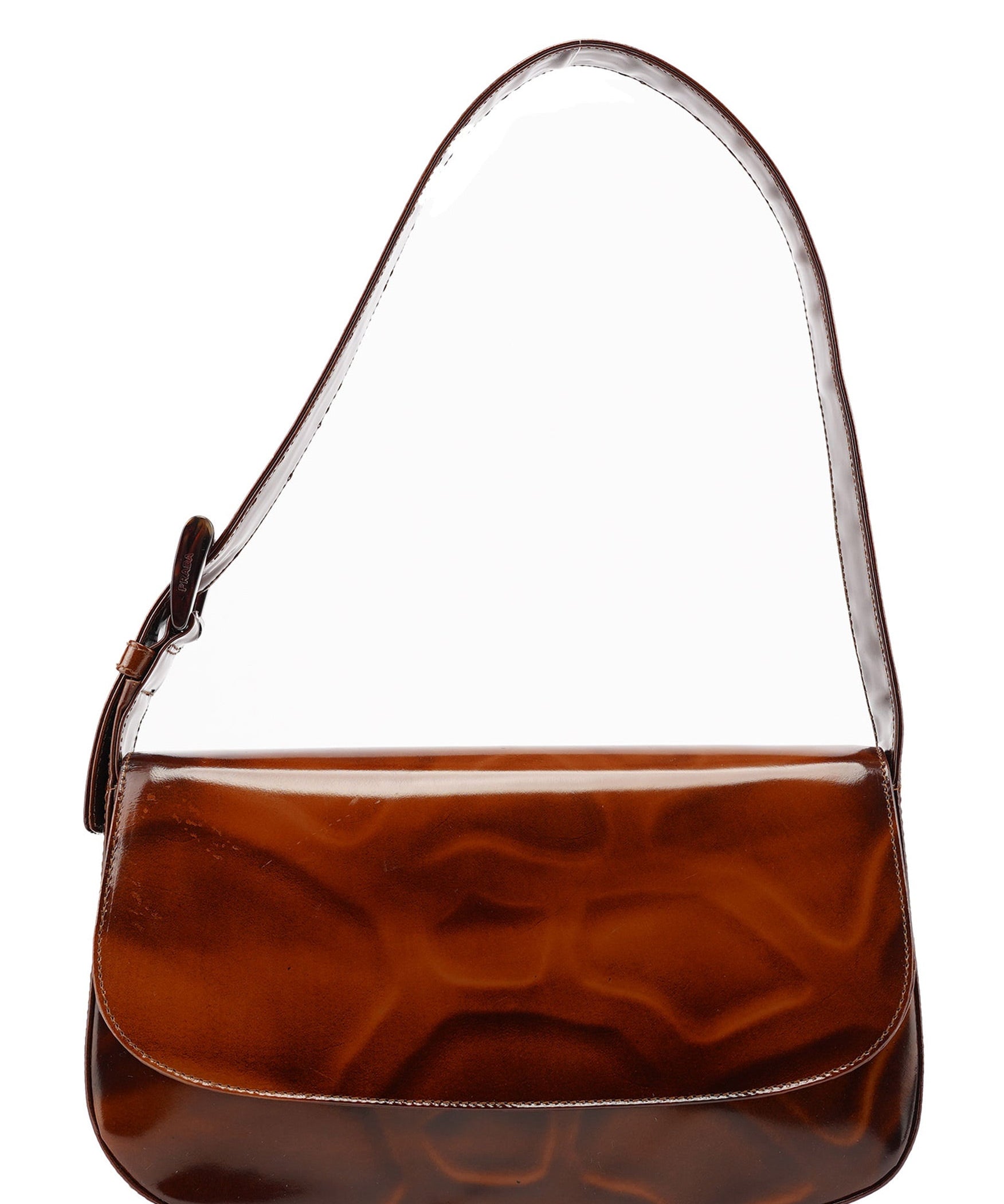 Prada Brown Stampa Giraffa Shoulder Bag