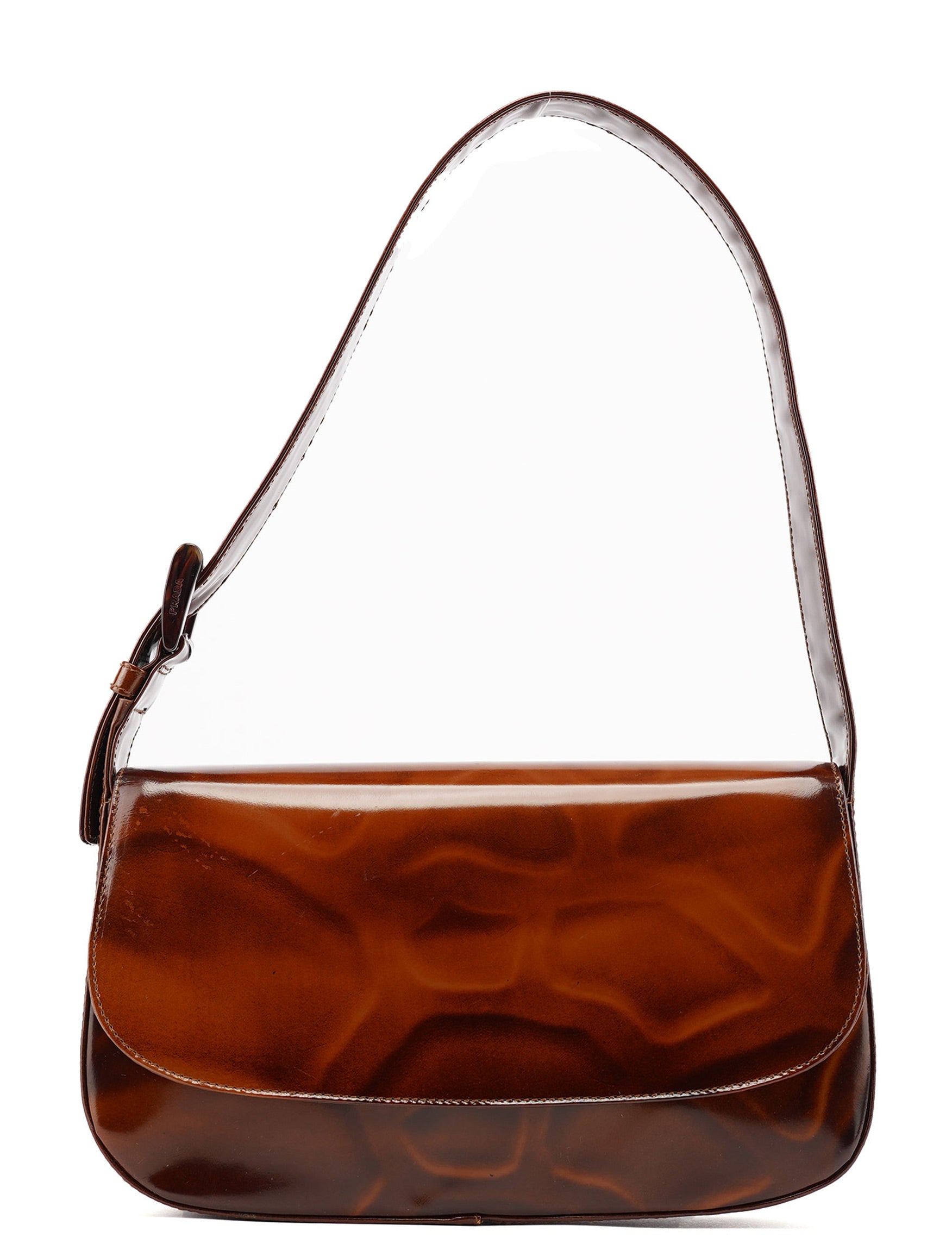 Prada Brown Stampa Giraffa Shoulder Bag
