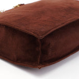 Prada Sac cabas à anses chaîne en daim marron