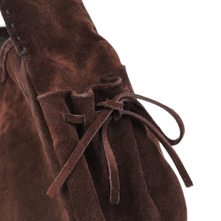 Prada Brown Suede Hobo Shoulder Bag