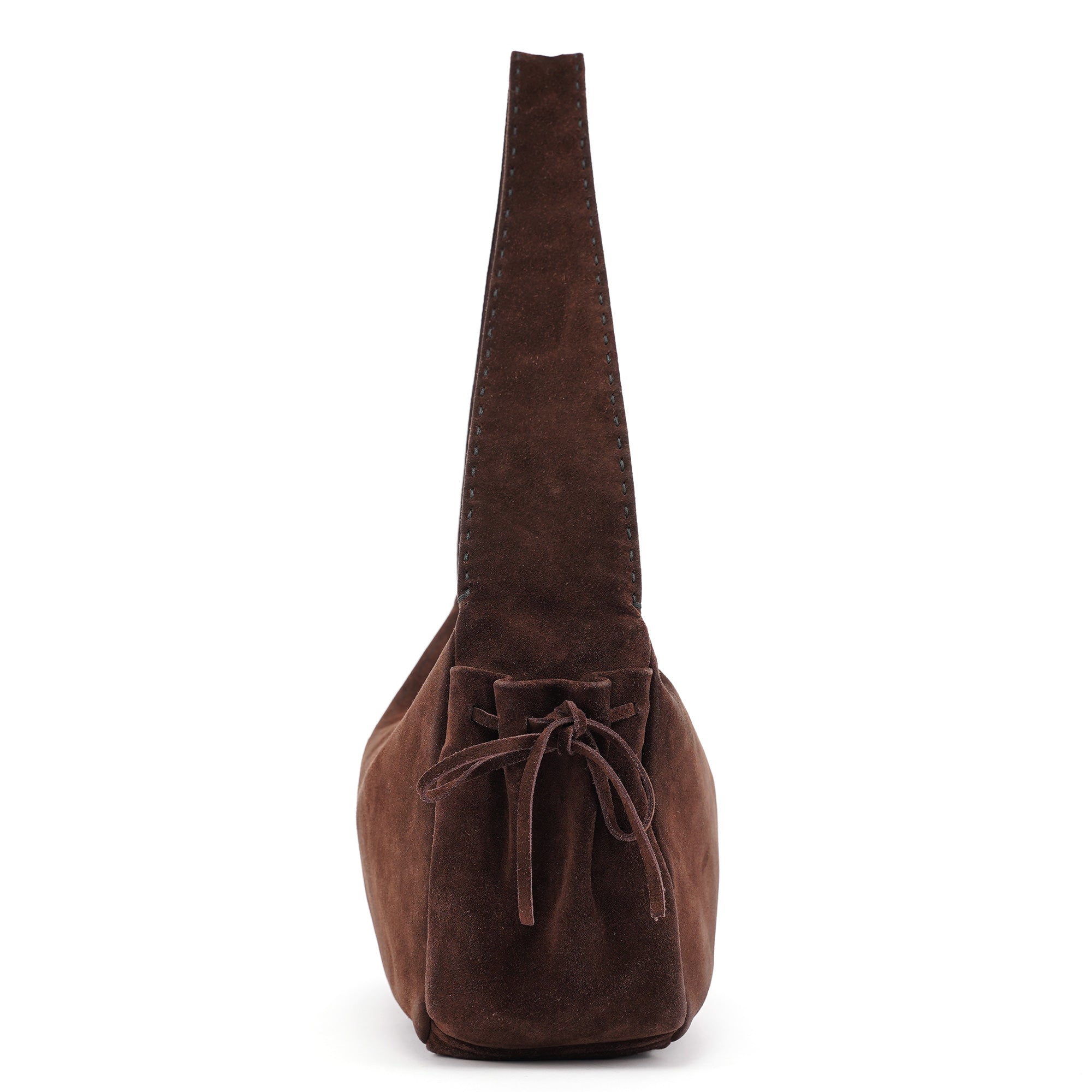 Prada Brown Suede Hobo Shoulder Bag