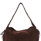Prada Brown Suede Hobo Shoulder Bag