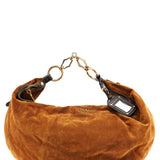 Prada Brown Suede Hobo Shoulder Bag