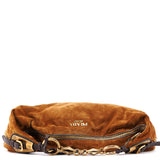 Prada Brown Suede Hobo Shoulder Bag