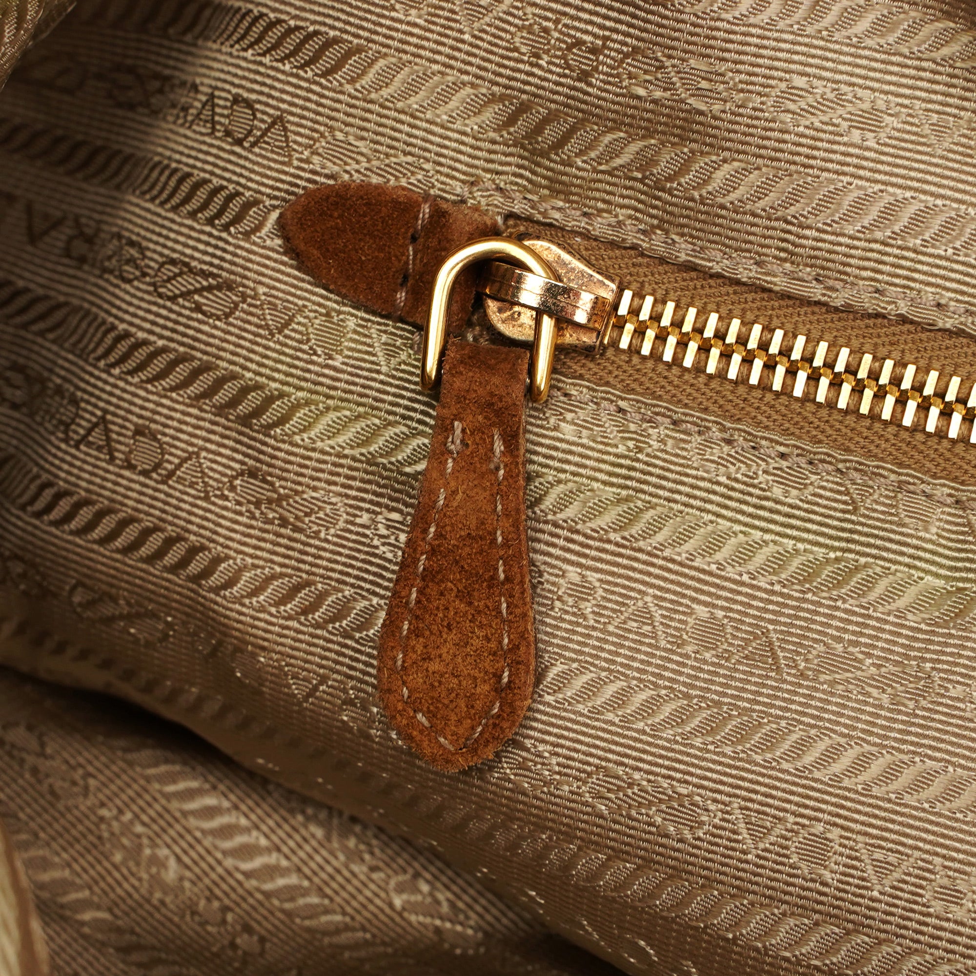 Prada Brown Suede Hobo Shoulder Bag