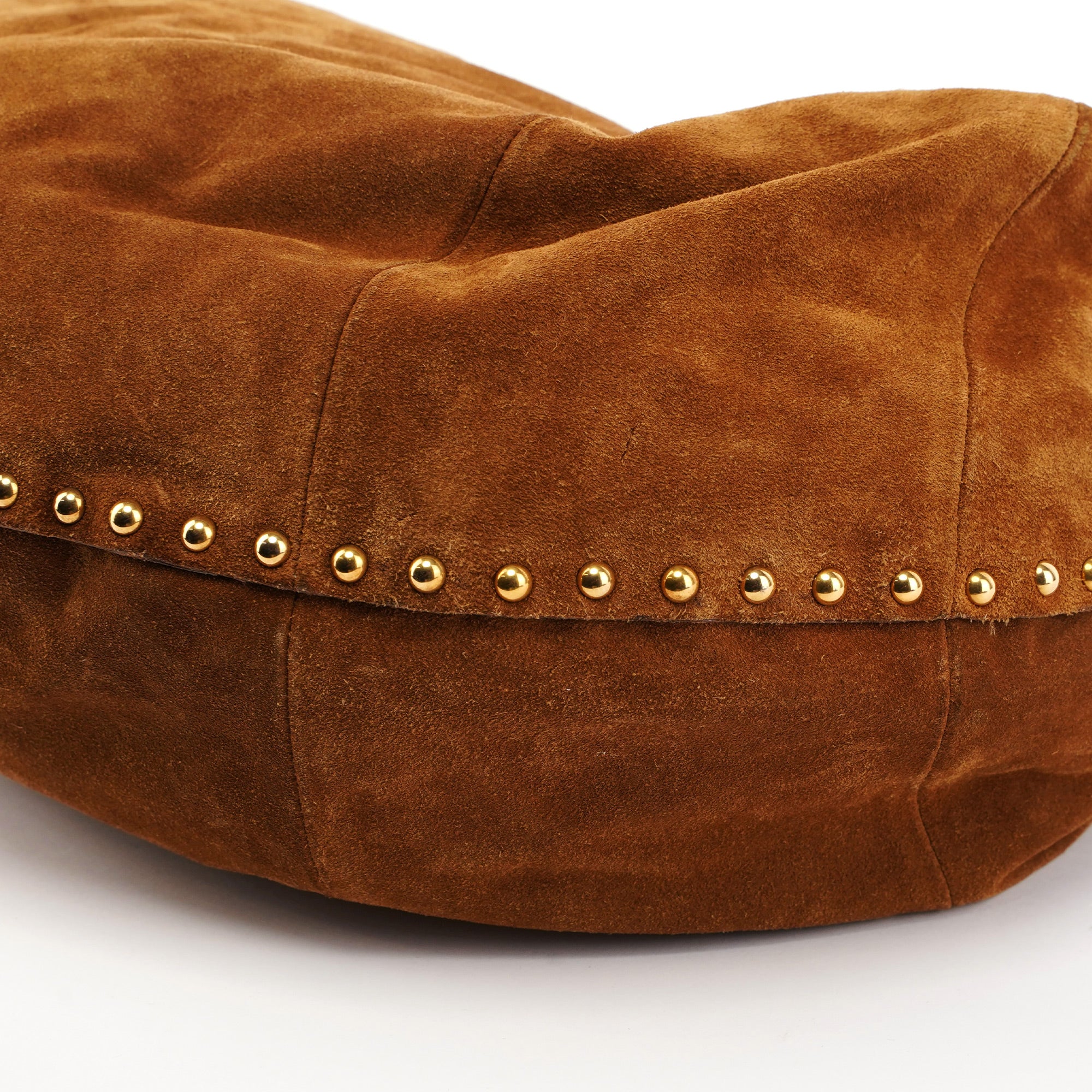 Prada Brown Suede Hobo Shoulder Bag