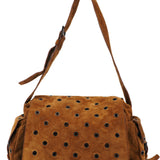Prada Brown Suede Shoulder Bag