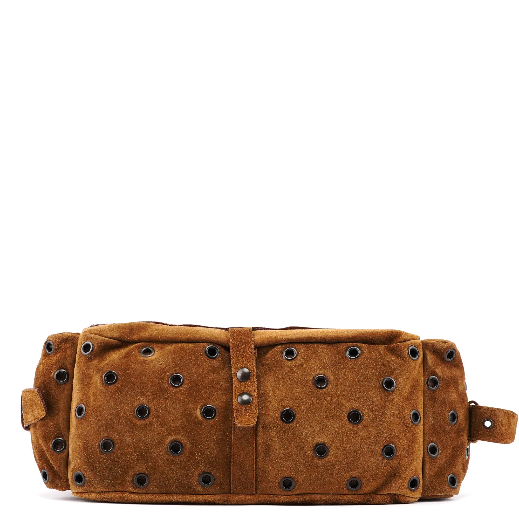 Prada Brown Suede Shoulder Bag