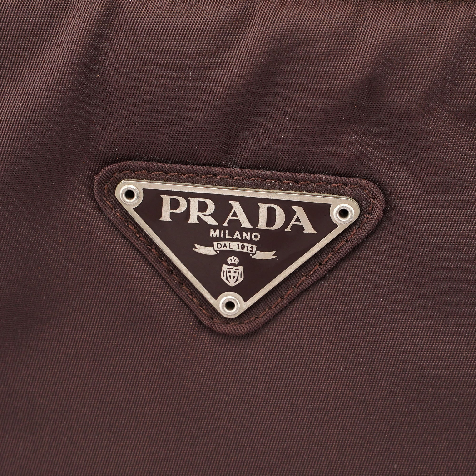 Prada Brown Tessuto City Tote