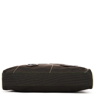 Prada Brown Tessuto Floral Appliqué Shoulder Bag