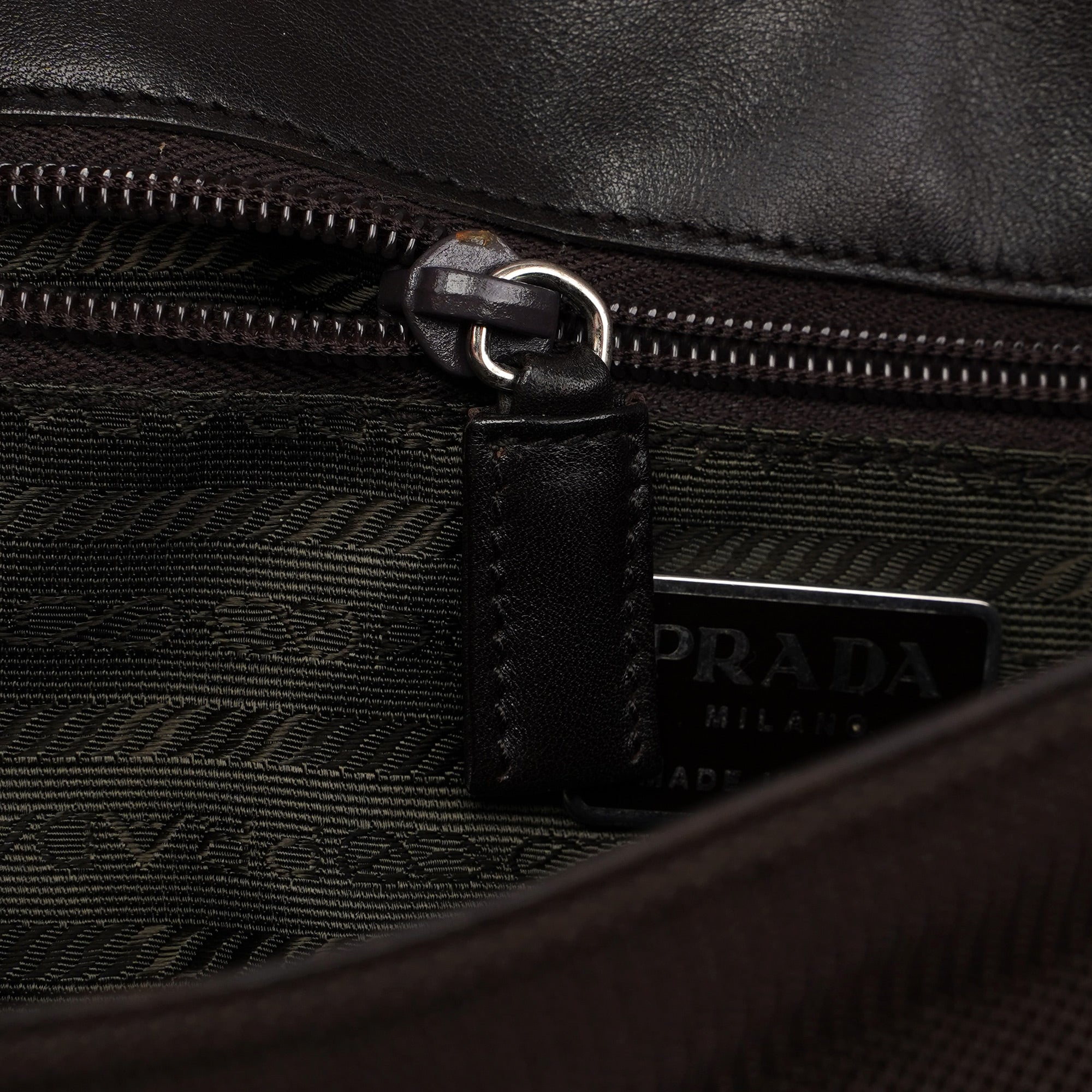 Prada Brown Tessuto Mesh Sport Hobo Bag