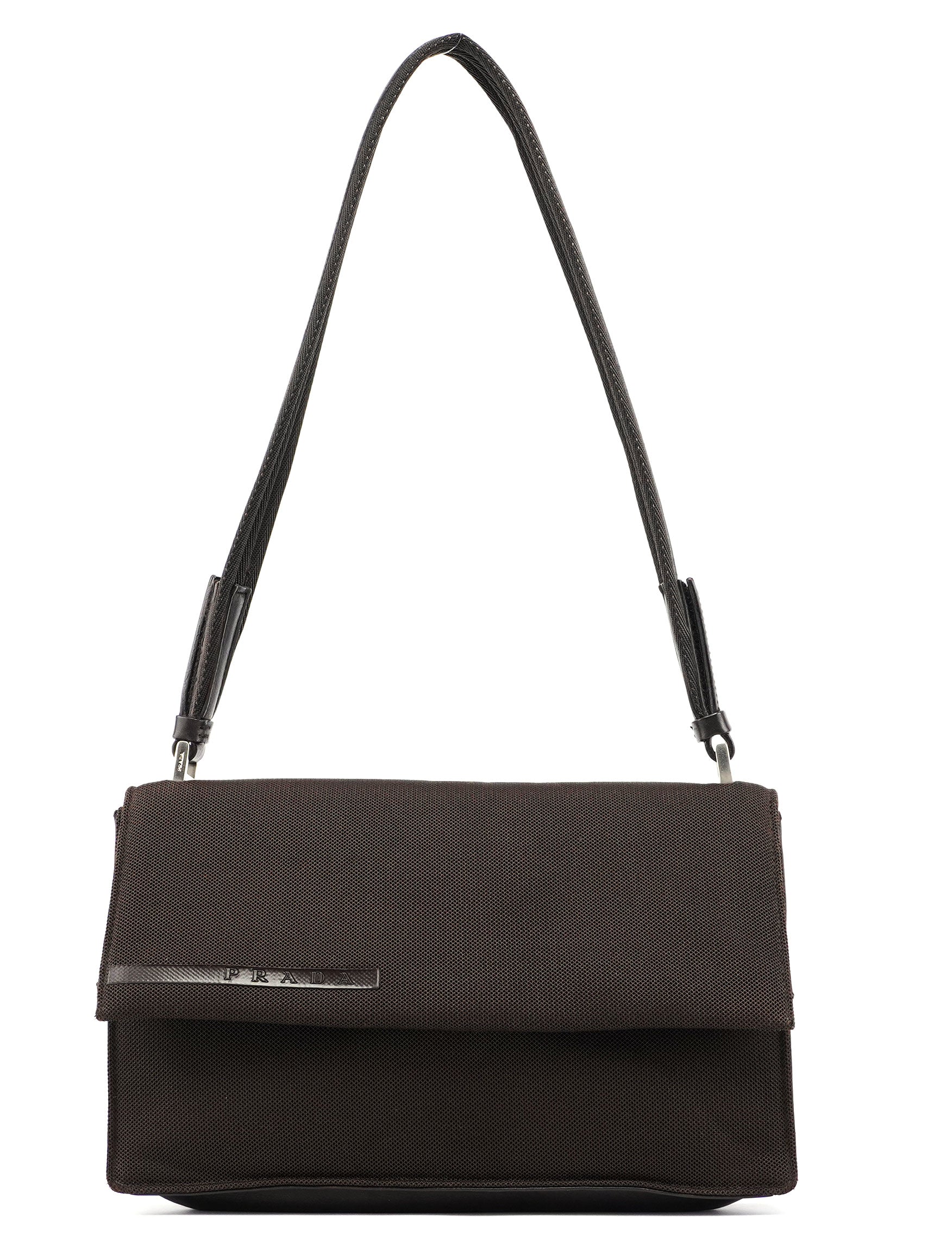 Prada Mesh Satin Clutch Shoulder Bag 1Bc075 Black Used | eBay