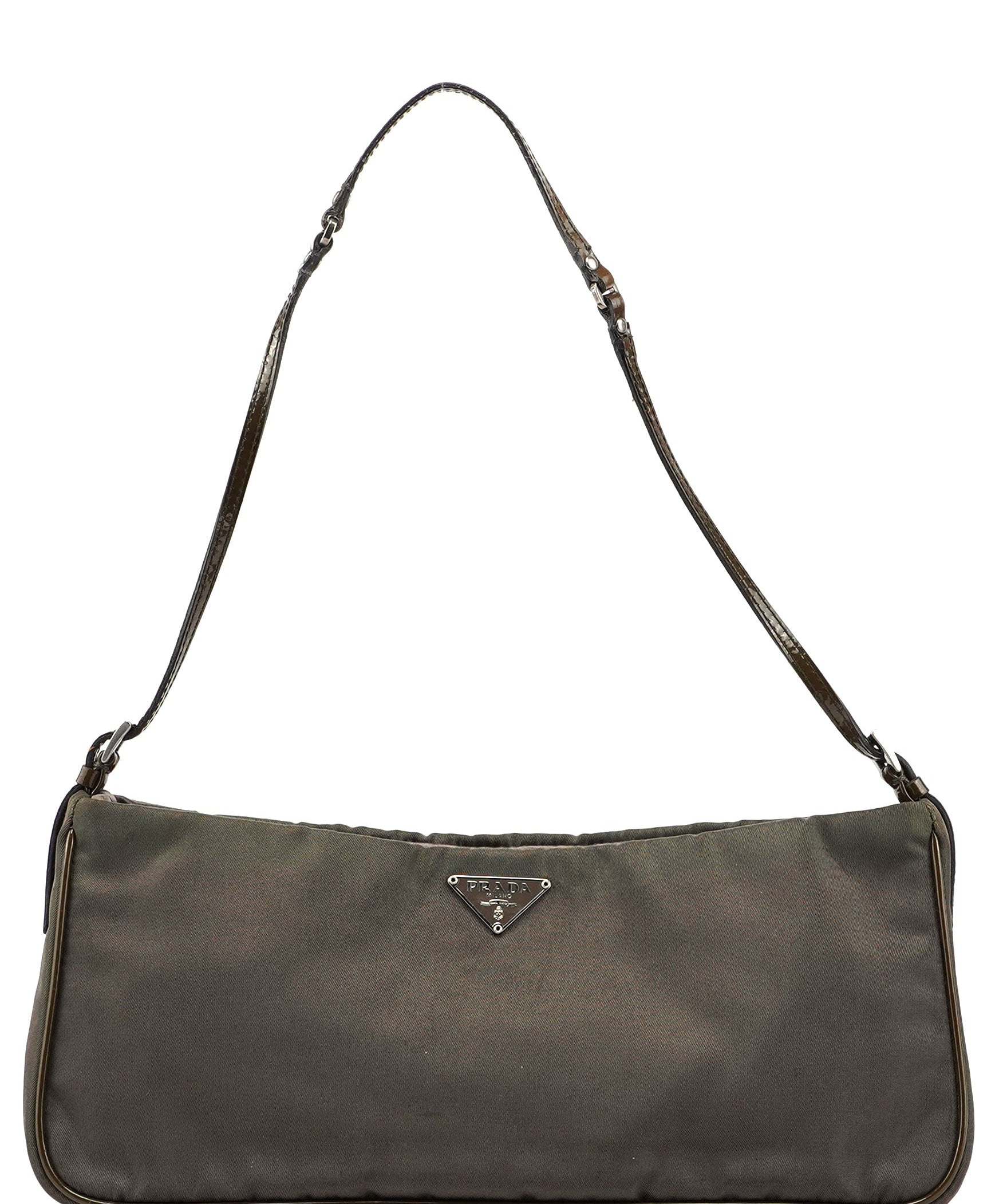 Prada Brown Tessuto Mini Hobo