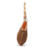 Prada Brown Tessuto Nylon Wood Link Shoulder Bag