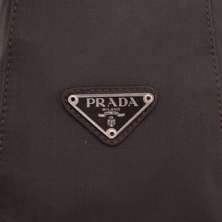 Prada Brown Tessuto Plastic Shoulder Bag