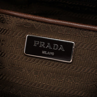 Prada Brown Tessuto Saffiano Crossbody Bag