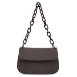 Prada Brown Tessuto Swing Chain Shoulder Bag
