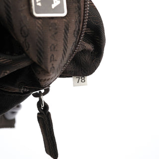 Prada Brown Tessuto Swing Chain Shoulder Bag