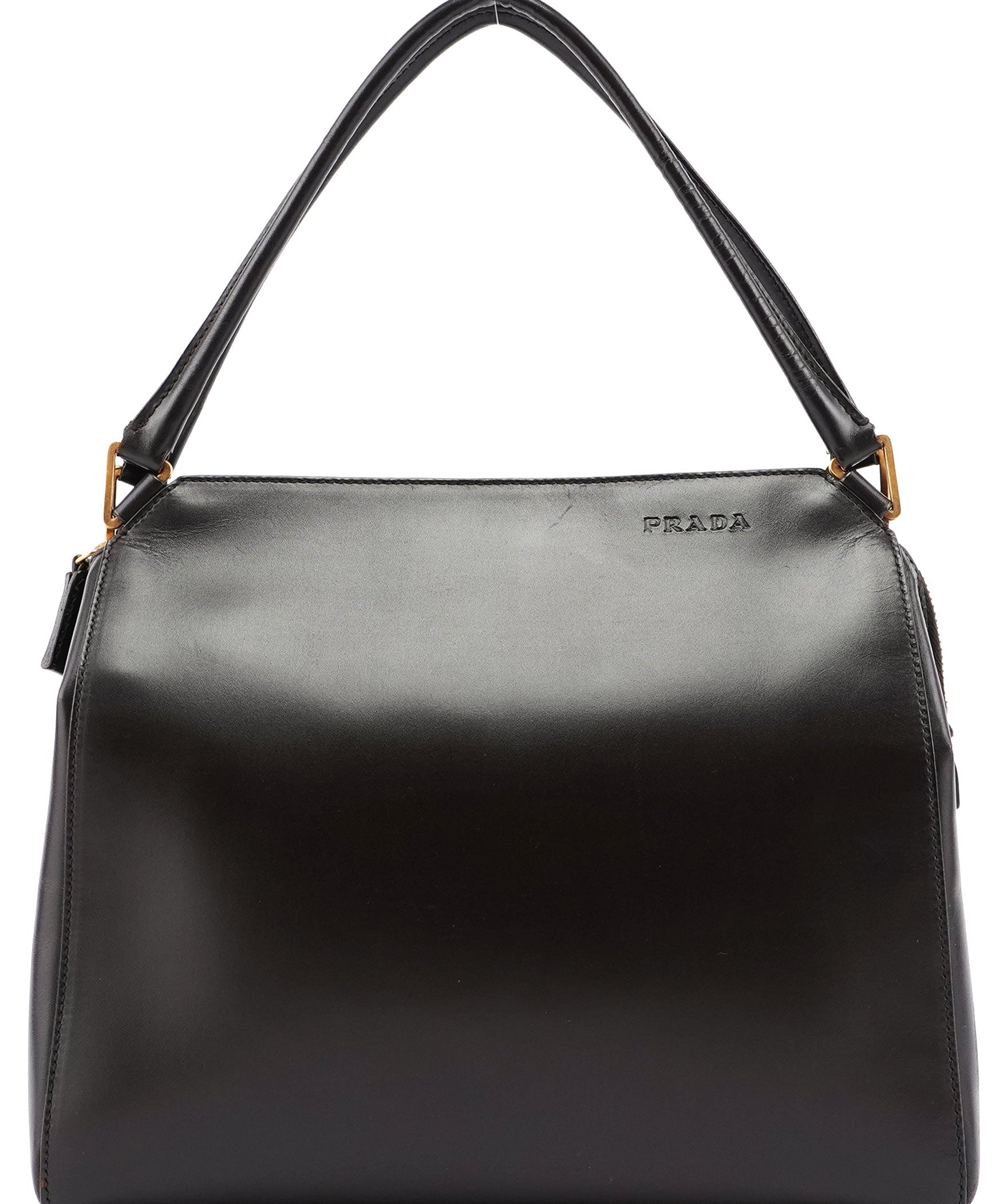 Prada Brown Vitello Chic Shoulder Bag