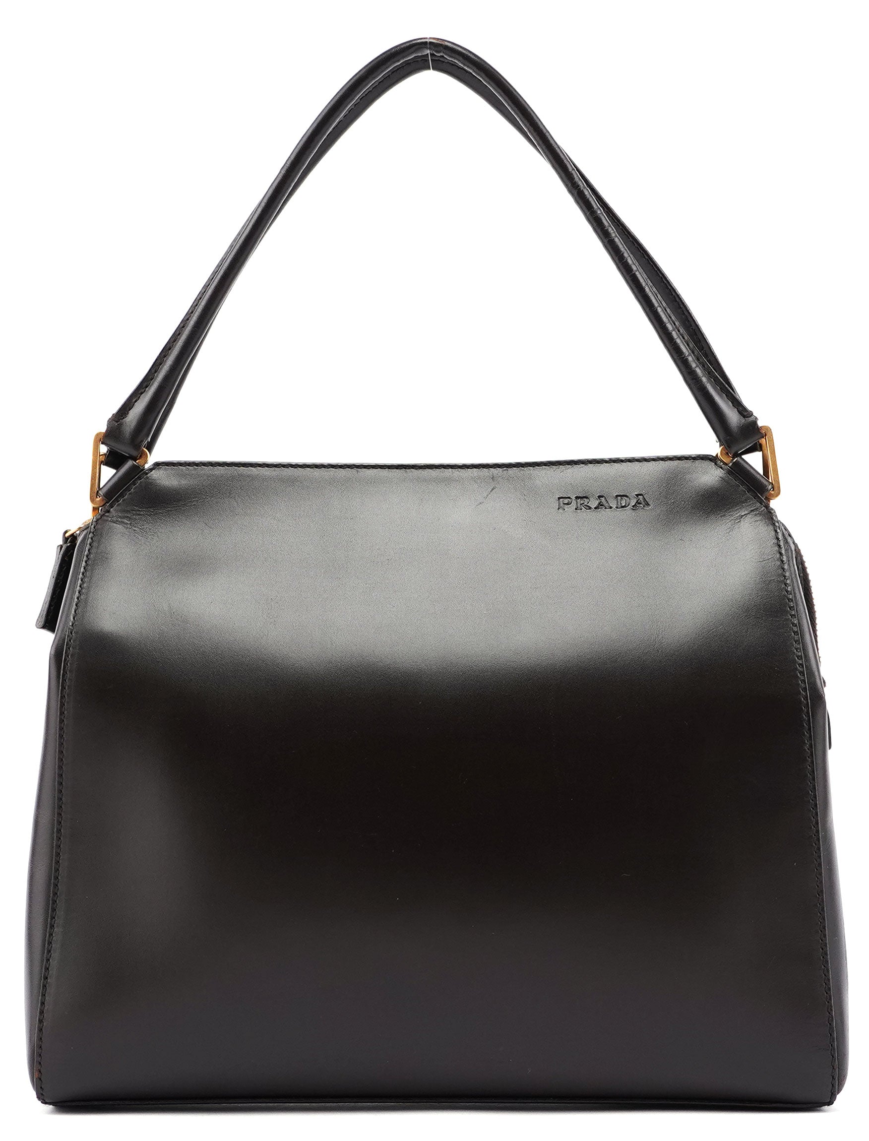 Prada Brown Vitello Chic Shoulder Bag