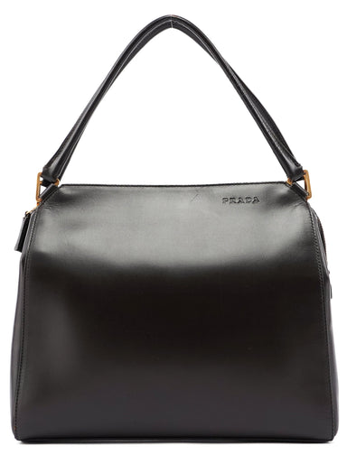 Prada Brown Vitello Chic Shoulder Bag