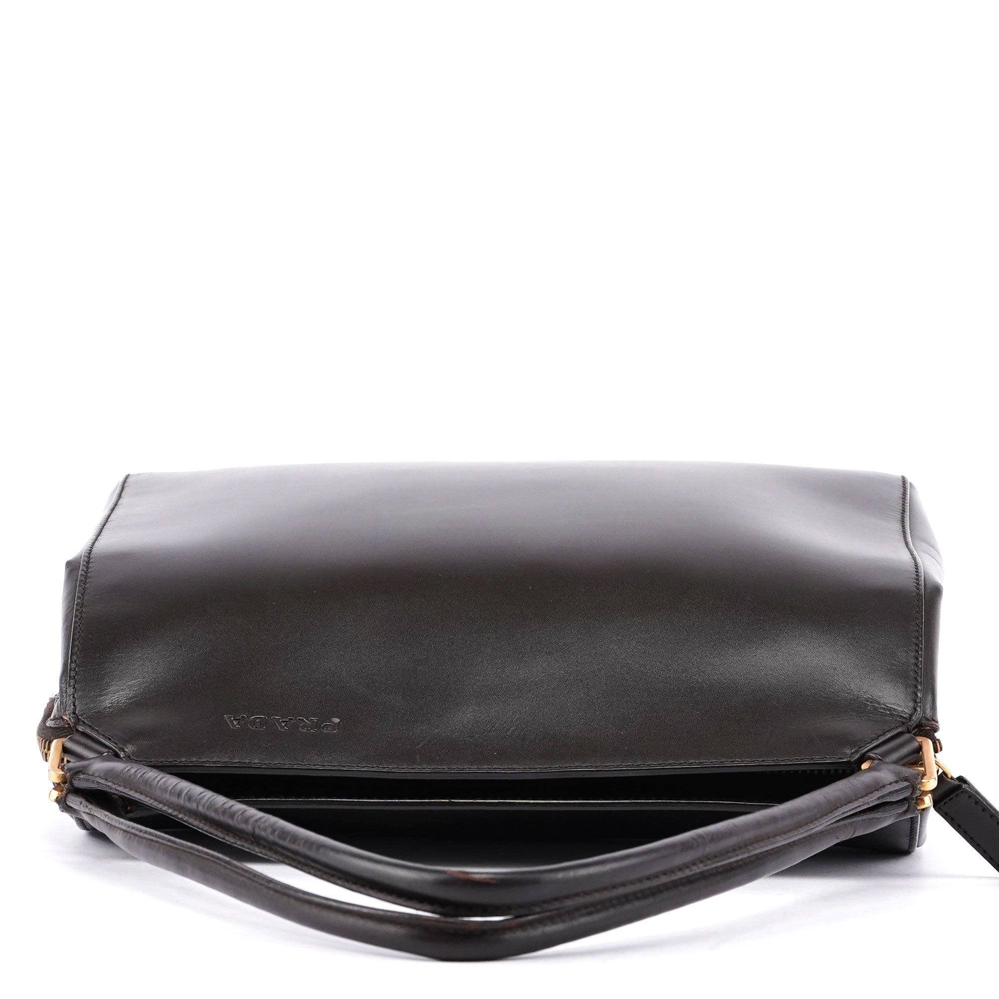 Prada Brown Vitello Chic Shoulder Bag