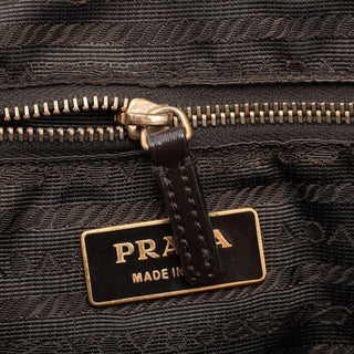 Prada Brown Vitello Chic Shoulder Bag