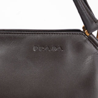 Prada Brown Vitello Chic Shoulder Bag