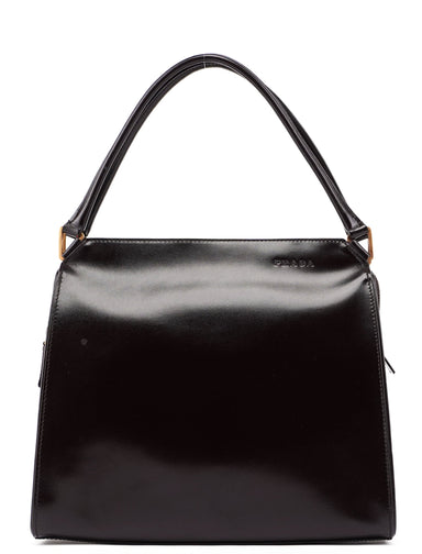 Prada Brown Vitello Chic Shoulder Bag