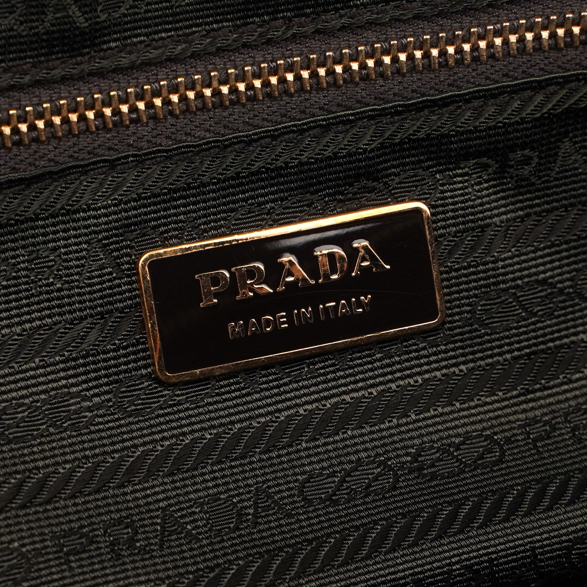 Prada Brown Vitello Chic Shoulder Bag