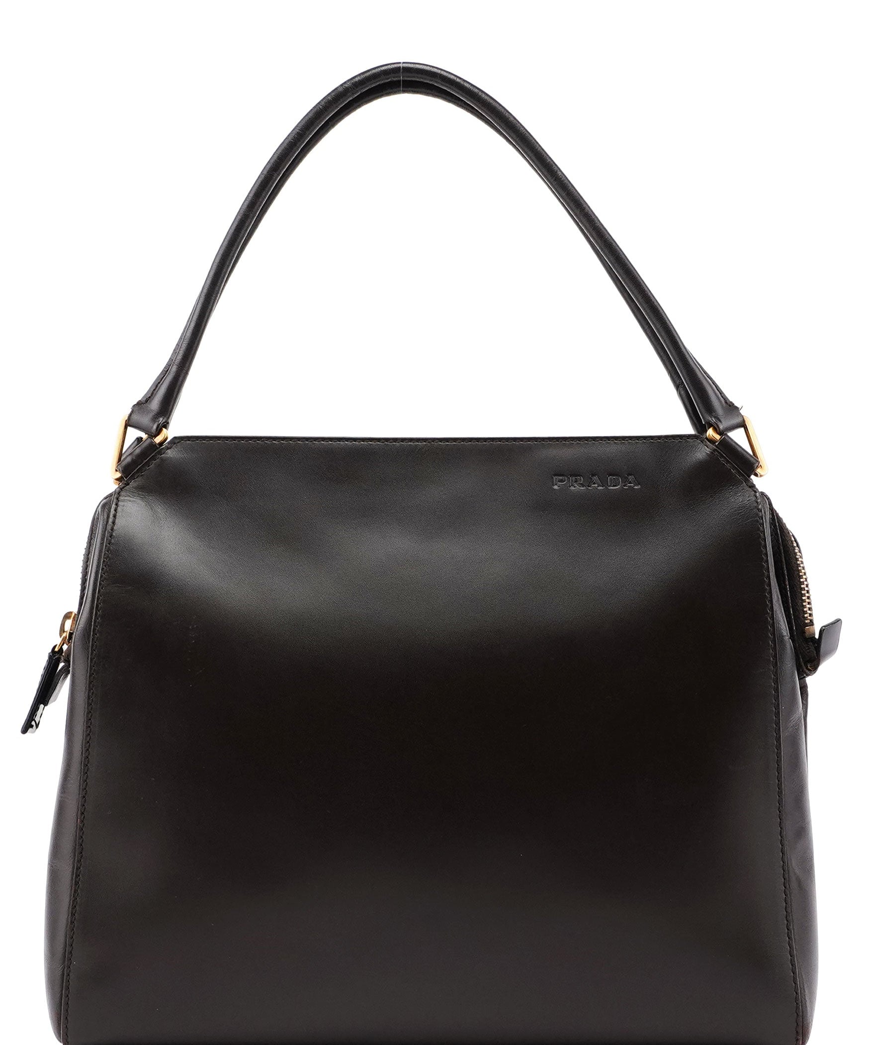 Prada Brown Vitello Chic Shoulder Bag