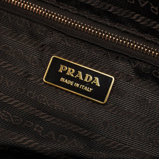 Prada Brown Vitello Chic Shoulder Bag