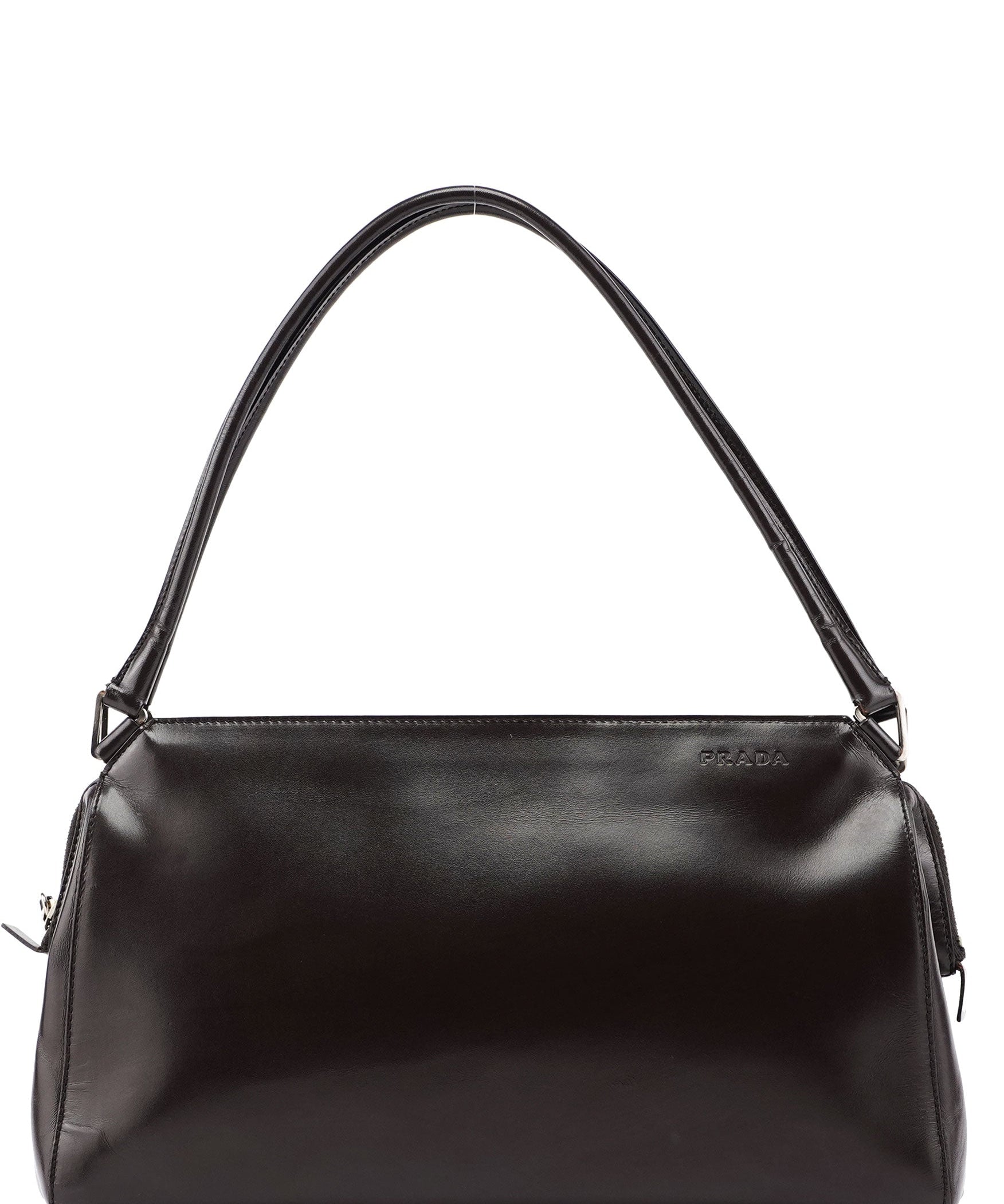Prada Brown Vitello Chic Shoulder Bag