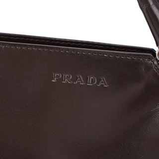 Prada Brown Vitello Chic Shoulder Bag