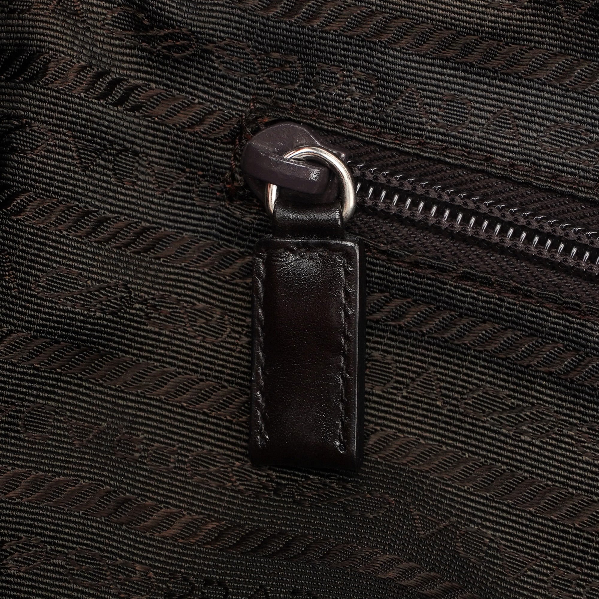 Prada Brown Vitello Chic Shoulder Bag