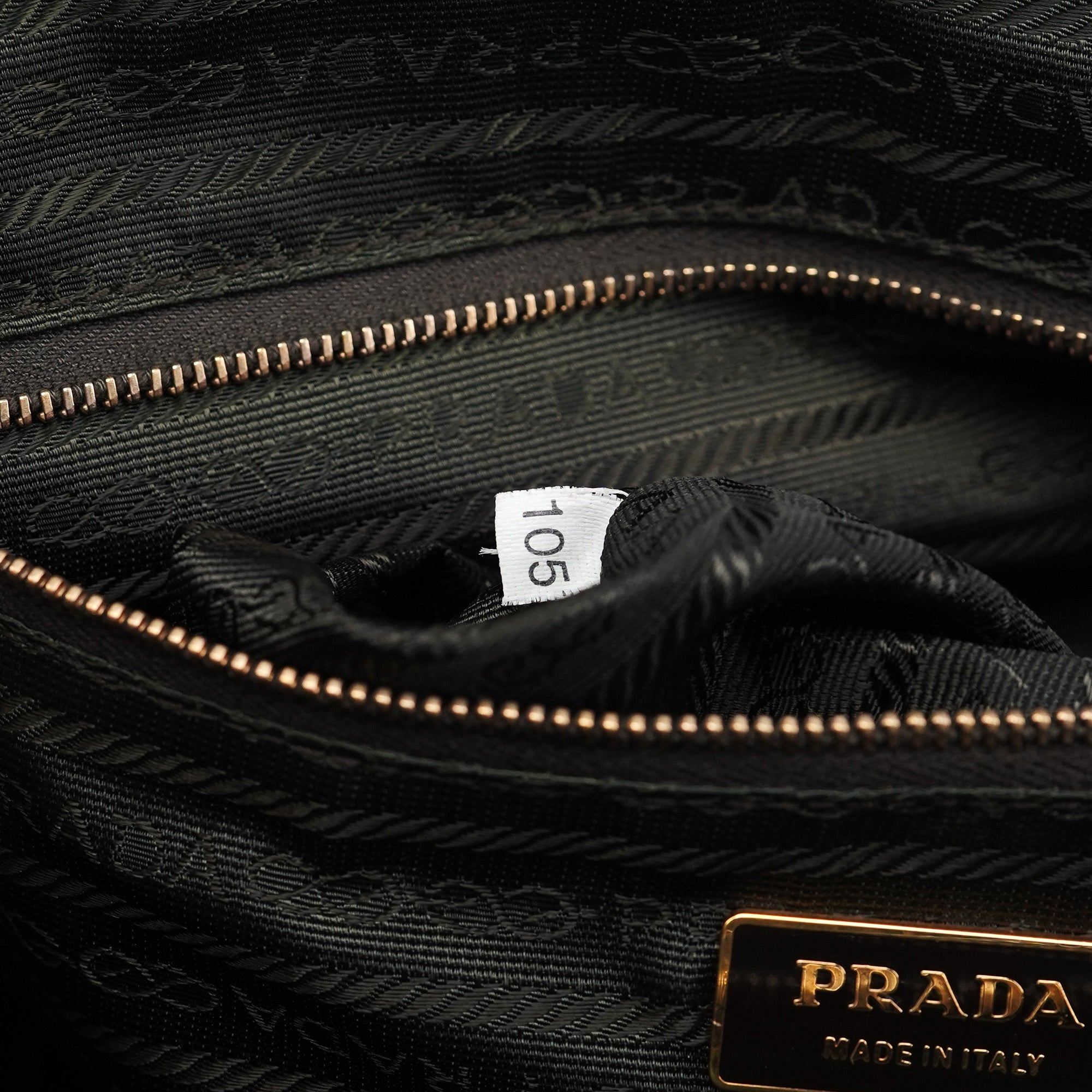 Prada Brown Vitello Chic Shoulder Bag