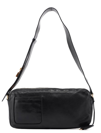 Prada BT0054 Black Nappa Box Shoulder Bag