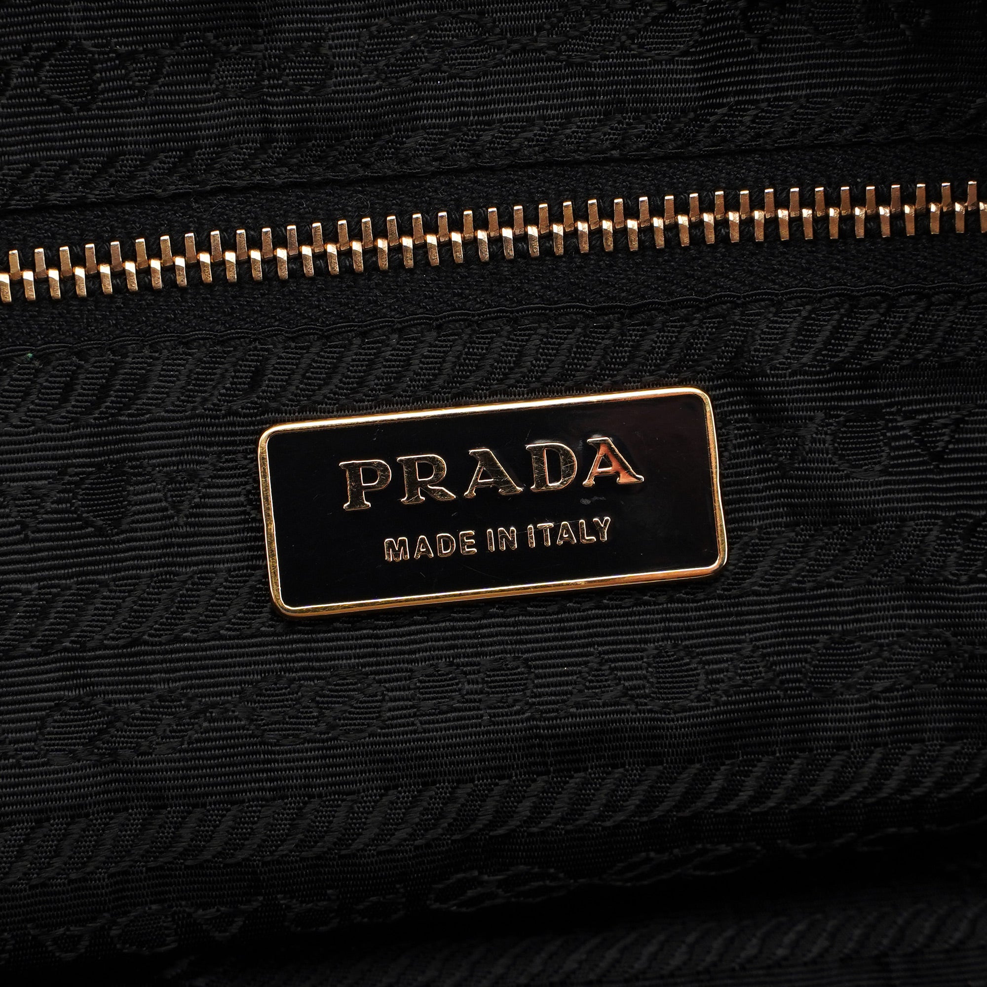 Prada BT0054 Black Nappa Box Shoulder Bag