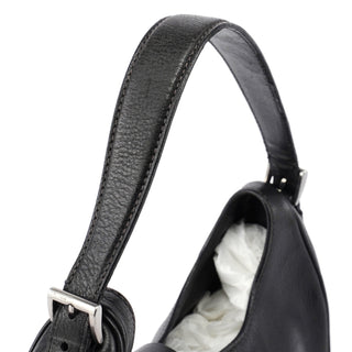 Prada Buffalo Leather Hobo Shoulder Bag