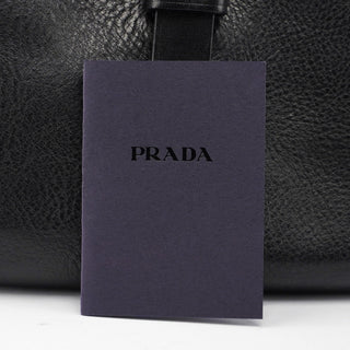 Prada Buffalo Leather Hobo Shoulder Bag