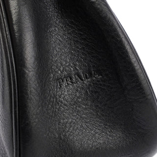 Prada Buffalo Leather Hobo Shoulder Bag